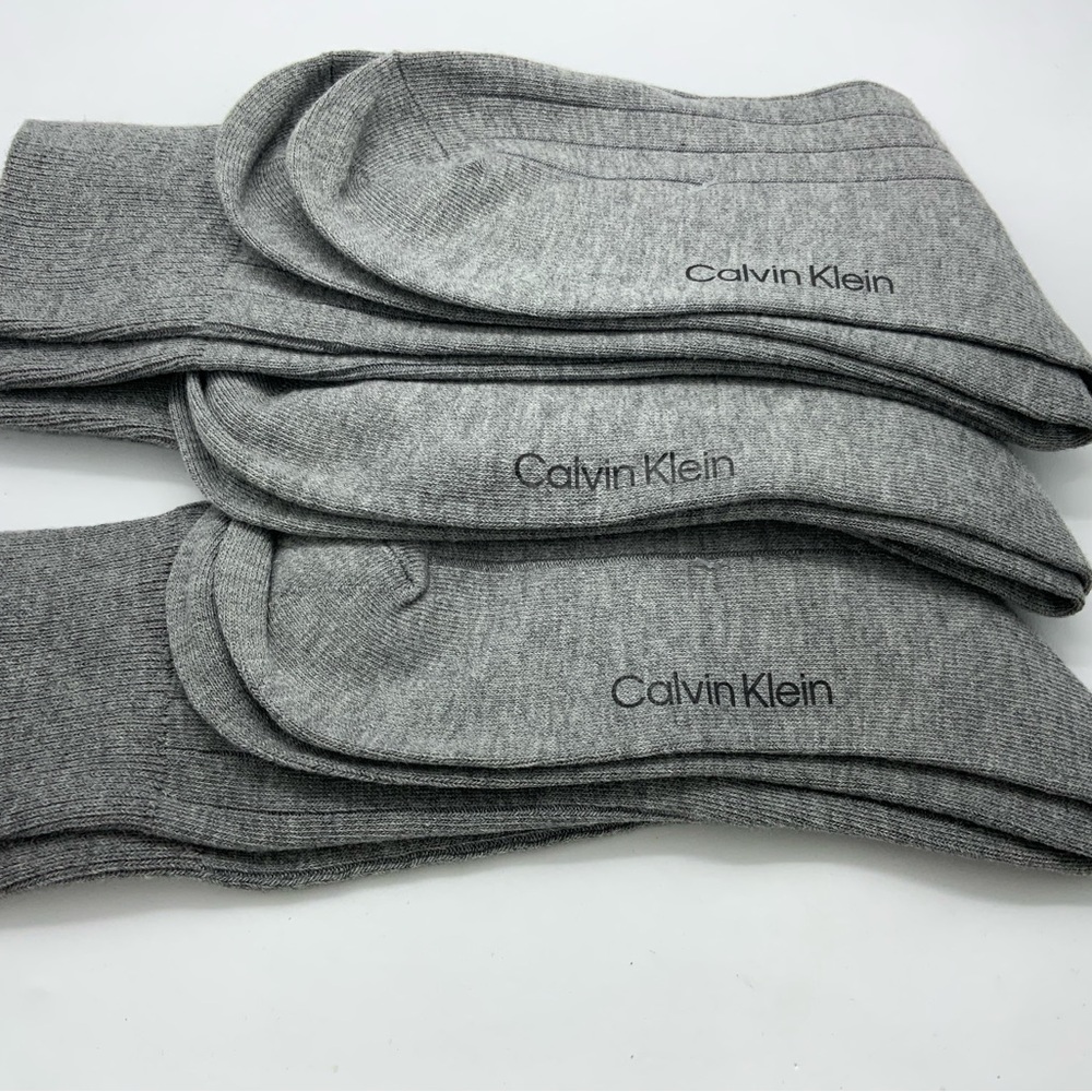 Men's Calvin Klein 3-Pack Ribbed Dress Crew Socks